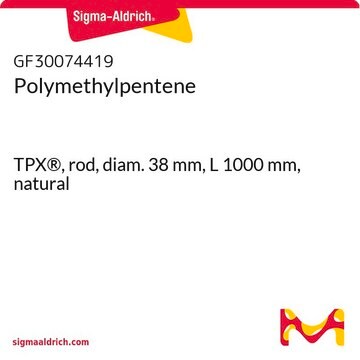 Polymethylpentene TPX&#174;, rod, diam. 38&#160;mm, L 1000&#160;mm, natural