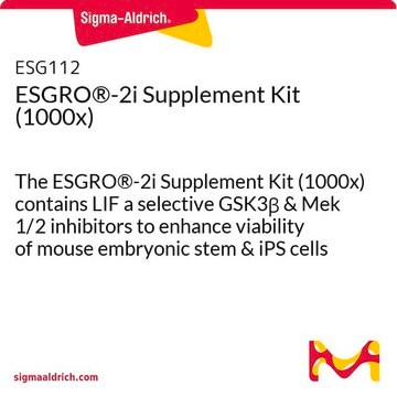 ESGRO&#174;-2i Supplement Kit (1000x) enhances viability of mouse embryonic stem and iPS cells in the absence of serum &amp; feeder cells