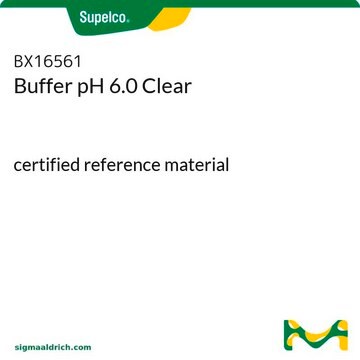 Buffer pH 6.0 Clear certified reference material