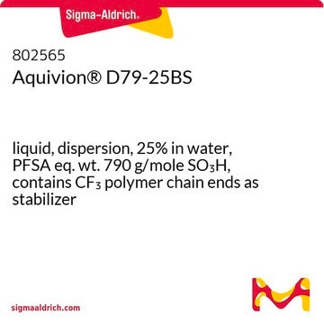 アクイヴィオン(アクイビオン)&#174; D79-25BS liquid, dispersion, 25% in water, PFSA eq. wt. 790 g/mole SO3H, contains CF3 polymer chain ends as stabilizer