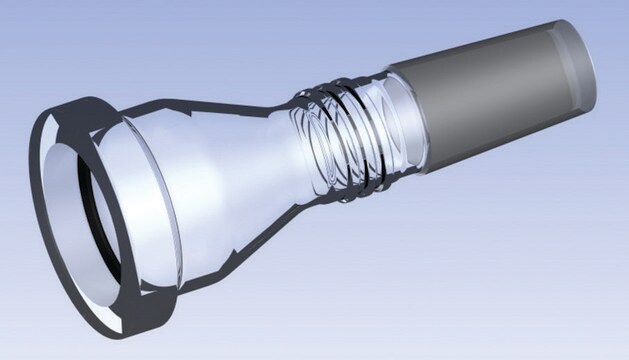 Ace receiving flask adapter joint: ST/NS 29/42, fits Büchi&#174; models R-200/R-205