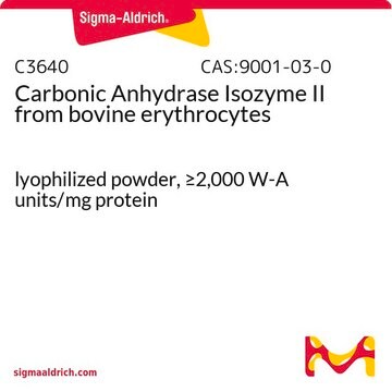 Carbonic Anhydrase Isozyme II from bovine erythrocytes lyophilized powder, &#8805;2,000&#160;W-A units/mg protein