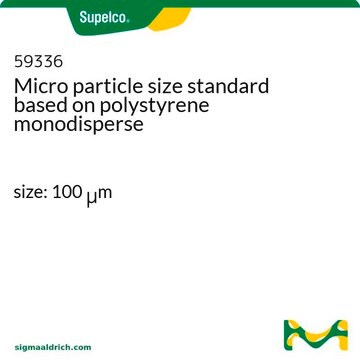 Micro particle size standard based on polystyrene monodisperse size: 100 &#956;m