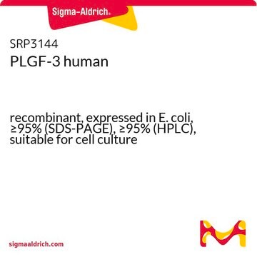 PLGF-3 human recombinant, expressed in E. coli, &#8805;95% (SDS-PAGE), &#8805;95% (HPLC), suitable for cell culture