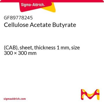 Cellulose Acetate Butyrate (CAB), sheet, thickness 1&#160;mm, size 300 × 300&#160;mm