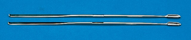 マイクロスパチュラ L 6 5/8&#160;in., stainless steel, rod diam. 0.09&#160;in.