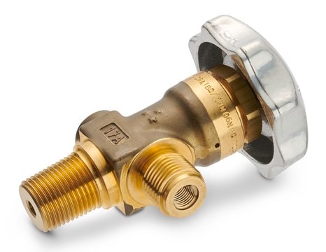 レクチャーボトルバルブ CGA Inlet for 180M/110F, brass