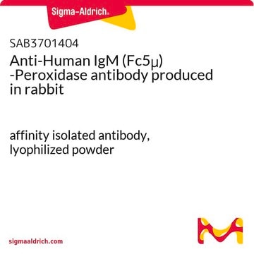 Anti-Human IgM (Fc5&#956;) -Peroxidase antibody produced in rabbit affinity isolated antibody, lyophilized powder