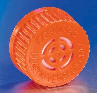 Corning&#174; disposable vent cap for GL45 plastic spinner flasks vented cap for GL45 plastic spinner flasks, polyethylene, sterile, 4/cs