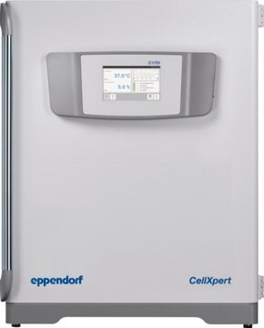 Eppendorf&#174; CellXpert&#174; C170i CO2 Incubator Handle on left, inner door with 4 door segments, AC/DC input 220—240 V, 50—60 Hz, UK plug