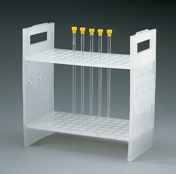 Polypropylene NMR tube rack Holds 72 x 3 mm tubes