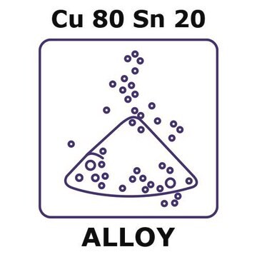 Copper-tin alloy, Cu80Sn20 powder, 53micron max. particle size, 500g