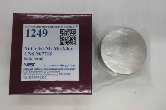 Ni-Cr-Fe-Nb-Mo Alloy UNS N07718 NIST&#174; SRM&#174; 1249 (disk form)