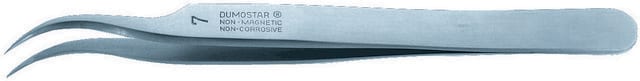 Tweezers Style #3C, very sharp, PTFE-coated, anti-magnetic stainless steel