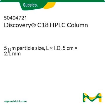 Discovery&#174; C18 HPLC Column 5&#160;&#956;m particle size, L × I.D. 5&#160;cm × 2.1&#160;mm