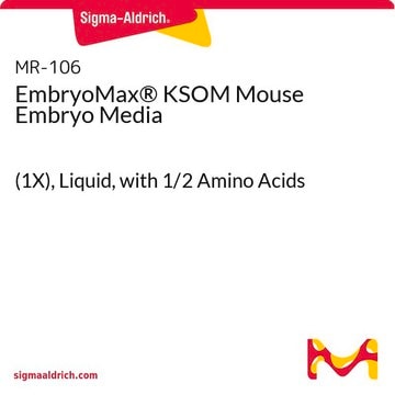 EmbryoMax&#174; KSOM Mouse Embryo Media (1X), Liquid, with 1/2 Amino Acids