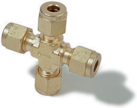 Swagelok&#174; Union Cross Swagelok&#174; 400-4, brass, 1/4 in. Swagelok