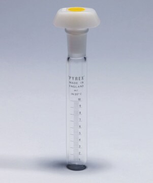 Pyrex&#174; Test tubes with standard ground stoppers graduated, 10&#160;mL