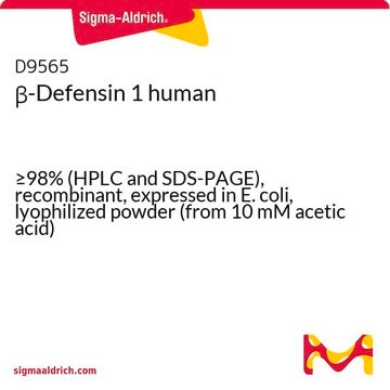 &#946;-Defensin 1 human &#8805;98% (HPLC and SDS-PAGE), recombinant, expressed in E. coli, lyophilized powder (from 10 mM acetic acid)