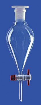 Lenz&#174; Squibb separating funnel funnel capacity 250&#160;mL, joint: ST/NS 29/32, glass key, graduated: no