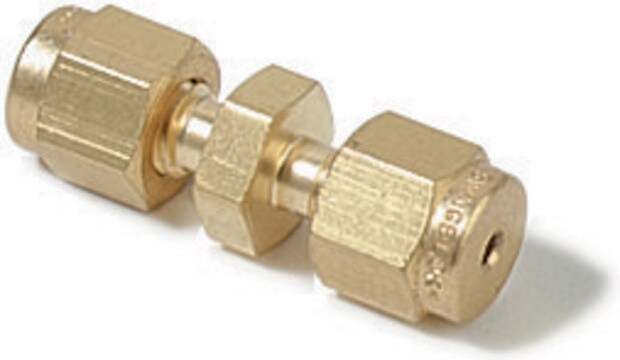 Swagelok&#174; Union Swagelok&#174; 200-6, brass, 1/8 in.