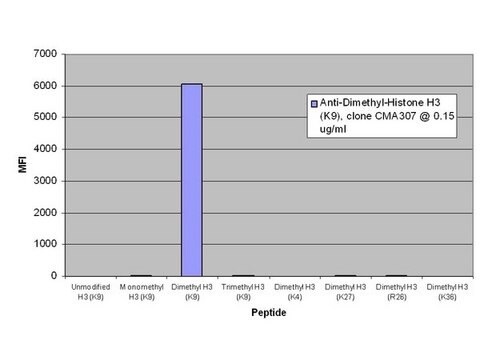 ChIPAb+ Dimethyl-Histone H3 (Lys9) - ChIP Validated Antibody and Primer Set clone CMA307, from mouse