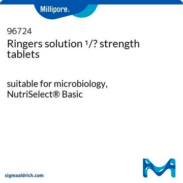 Ringers solution 1/4 strength tablets suitable for microbiology, NutriSelect&#174; Basic