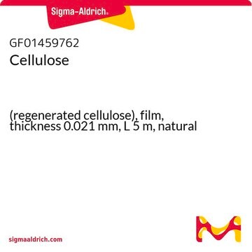 Cellulose (regenerated cellulose), film, thickness 0.021&#160;mm, L 5&#160;m, natural