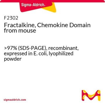 Fractalkine, Chemokine Domain from mouse &gt;97% (SDS-PAGE), recombinant, expressed in E. coli, lyophilized powder