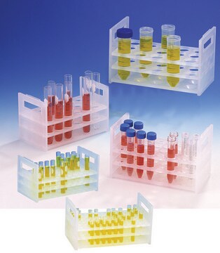 Scienceware&#174; heavy-duty test-tube rack Holds 32 x 16-20 mm tubes