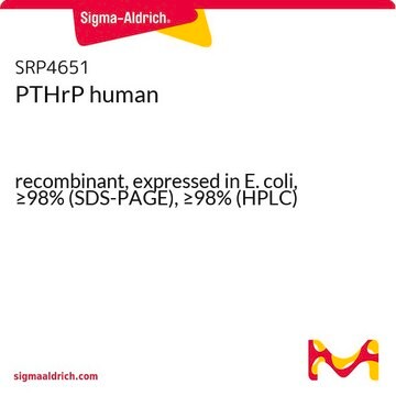 PTHrP ヒト recombinant, expressed in E. coli, &#8805;98% (SDS-PAGE), &#8805;98% (HPLC)