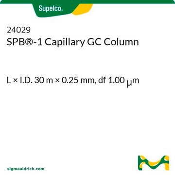 SPB&#174;-1 Capillary GC Column L × I.D. 30&#160;m × 0.25&#160;mm, df 1.00&#160;&#956;m