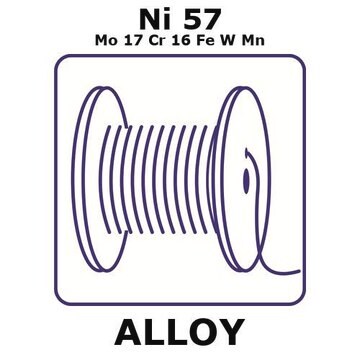 Hastelloy&#174; C276 - heat resisting alloy, Ni57Mo17Cr16FeWMn 5m wire, 0.5mm diameter, hard