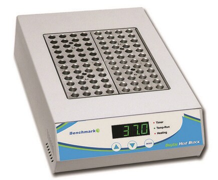 Digital dry bath to hold, four blocks, AC/DC input 115 V AC, US 3-pin plug