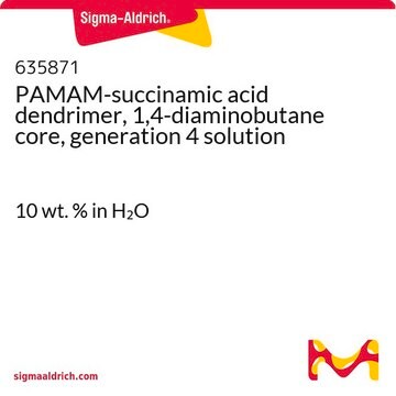 PAMAM-succinamic acid dendrimer, 1,4-diaminobutane core, generation 4 solution 10&#160;wt. % in H2O