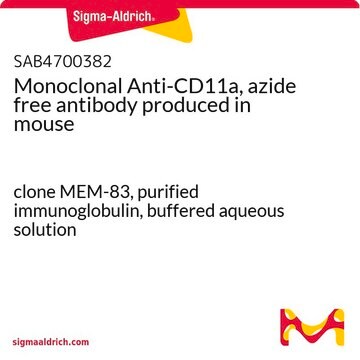 Monoclonal Anti-CD11a, azide free antibody produced in mouse clone MEM-83, purified immunoglobulin, buffered aqueous solution