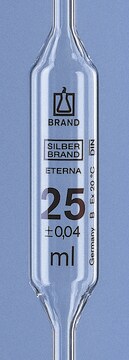 BRAND&#174; SILBERBRAND ETERNA volumetric pipettes, calibrated to deliver capacity 10&#160;mL