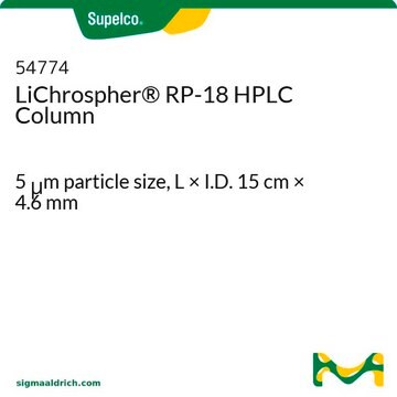 LiChrospher&#174; RP-18 HPLC Column 5&#160;&#956;m particle size, L × I.D. 15&#160;cm × 4.6&#160;mm