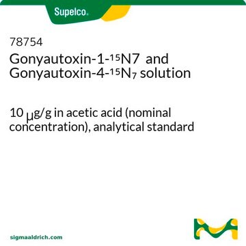 Gonyautoxin-1-15N7 and Gonyautoxin-4-15N7 solution 10&#160;&#956;g/g in acetic acid (nominal concentration), analytical standard