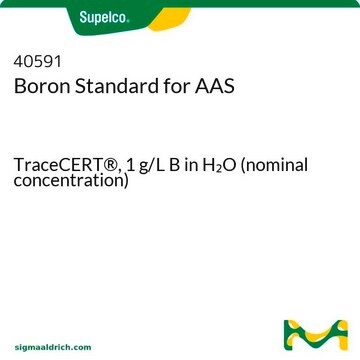 Boron Standard for AAS TraceCERT&#174;, 1&#160;g/L B in H2O (nominal concentration)