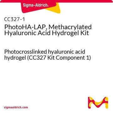 PhotoHA-LAP, Methacrylated Hyaluronic Acid Hydrogel Kit Photocrosslinked hyaluronic acid hydrogel (CC327 Kit Component 1)