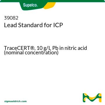 Lead Standard for ICP TraceCERT&#174;, 10&#160;g/L Pb in nitric acid (nominal concentration)