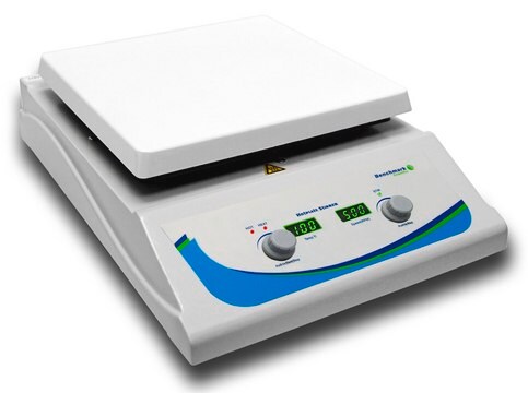 Benchmark Digital 10 x 10 inch Hotplate Magnetic Stirrer AC/DC input 230 V, UK plug