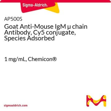 Goat Anti-Mouse IgM &#181; chain Antibody, Cy5 conjugate, Species Adsorbed 1&#160;mg/mL, Chemicon&#174;