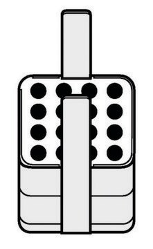 Adapter for Eppendorf&#174; A-4-62 Rotor holds 16 x 1.5 - 2.0 mL reaction vessels, for 250 mL rectangular buckets, pack of 2&#160;ea