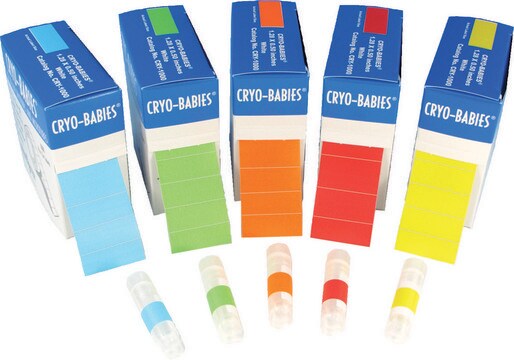 Cryo-Babies&#174; Labels blue, L × W 1.28&#160;in. × 0.50&#160;in., pkg of 1000&#160;roll Labels