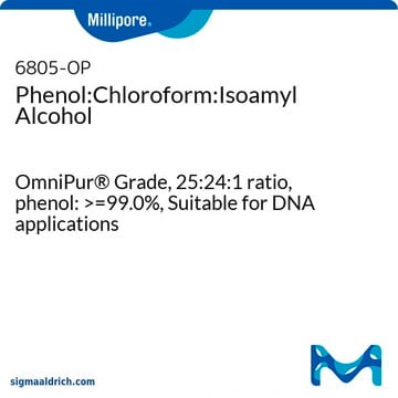 Phenol:Chloroform:Isoamyl Alcohol OmniPur&#174; Grade, 25:24:1 ratio, phenol: &gt;=99.0%, Suitable for DNA applications