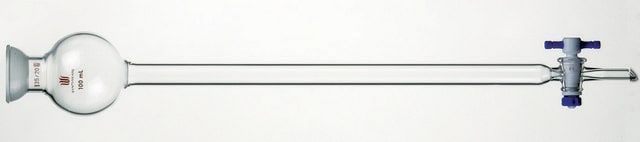 Synthware&#8482; chromatography column with reservoir, spherical joint and PTFE stopcock 100 mL, joint: ST/NS 35/20, I.D. × L 40.0&#160;mm × 457&#160;mm