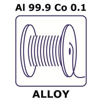 Aluminum-cobalt alloy, Al99.9Co0.1 5m wire, 1.0mm diameter, as drawn