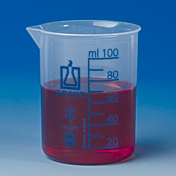 BRAND&#174; PP beaker with spout, low form volume 50&#160;mL